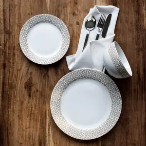 Interiors by Premier Avie Casablanca Natural Dinner Set