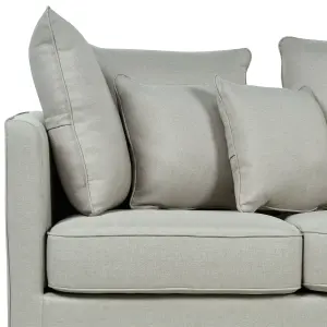 3 Seater Fabric Sofa Grey FENSTAD