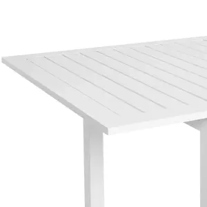 Garden Table Synthetic Material White SKALOMA