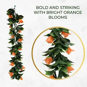 Pack of 3- Artificial Hanging Plants Vines Leaves - 60cm Long Each - Realistic Foliage - Indoor / Outdoor