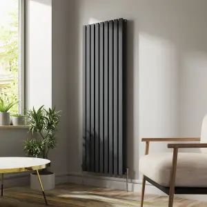 Right Radiators 1800x620 mm Vertical Double D Shape Flat Panel Designer Radiator Anthracite