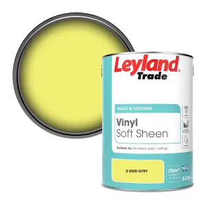 Leyland Trade Vinyl Soft Sheen Walls & Ceilings Emulsion Paint (S 0550-G70Y) - 5L