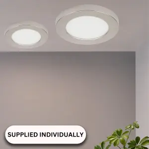 Indoor Ceiling Lighting and Wall Light 18W IP44 - Colour Changing White Light - Satin Nickel Finish