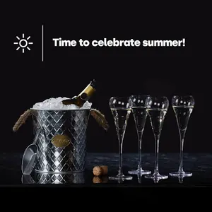 ICE & CHAMPAGNE BUCKET - GALVANISED STEEL