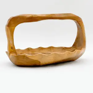 Bowl with Handle - L40 x W30 x H20 cm - Teak