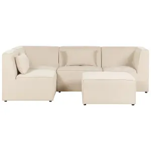 Sofa with Ottoman LEMVIG Light Beige Right Hand