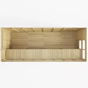 BillyOh Planthouse Tongue and Groove Pent Potting Wooden Shed - 16x6