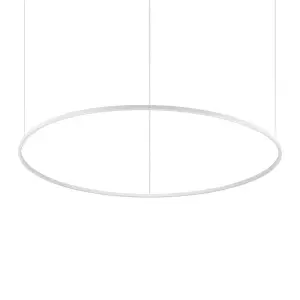 Luminosa ORACLE Slim DALI Dimmable Round 150cm Integrated LED Pendant Ceiling Light White, 3000K