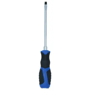 Slotted Flat Headed Screwdriver SL5.5 5.5mm x 125mm Magnetic Tip Rubber Grip