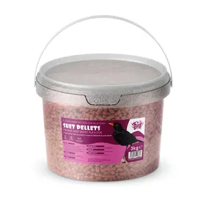 Suet Shop Wild Bird Food Peanut & Berry Flavoured Suet Pellets Bird Feed 3kg