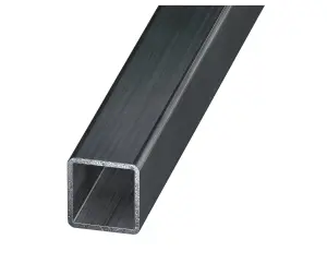 Varnished Cold-rolled steel Square Tube, (L)1m (W)30mm (T)1.25mm