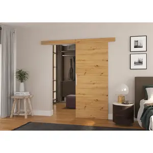 Tauranac Sliding Door Laminate Artisan / 205 cm H x 86 cm W x 16 cm D