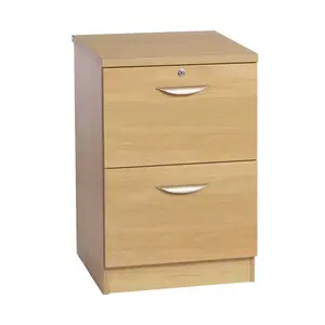 2 Drawer Filing Cabinet Classic Oak