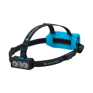 Ledlenser NEO9R Rechargable 1200 Lumen Lightweight 199g LED Head Torch with Chest Strap for Running