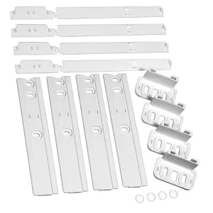 SPARES2GO UNIVERSAL Integrated Fridge Door Slide Mounting Bracket Slider Kit (pack of 4)