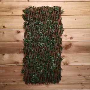 180cm x 60cm Artificial Fence Garden Trellis Privacy Screening Indoor Outdoor Wall Panel   Green Acer