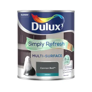 Dulux Simply Refresh Cannon Ball Eggshell Multi-surface Emulsion paint, 750ml