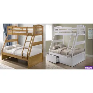 Elula Single (3') 2 Drawer Standard Bunk Bed Oak