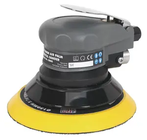 Sealey Air Palm Orbital Sander With Soft Rubber Handgrip 150mm 10000RPM SA08