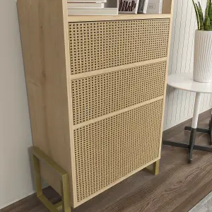 Decorotika - Utopia Bookcase Bookshelf Shelving Unit with 3 Cabinets and 2 Shelves