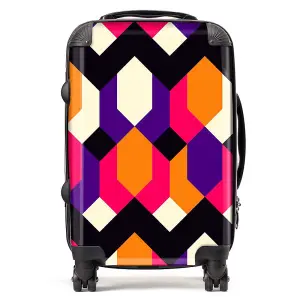 Coloured Abstract Pattern Suitcase - Cabin