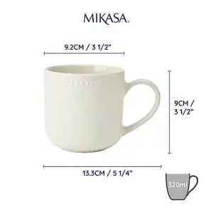 Mikasa Cranborne Set of 4 320ml Mugs