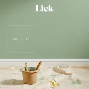 Lick Green 14 Matt Emulsion paint, 2.5L