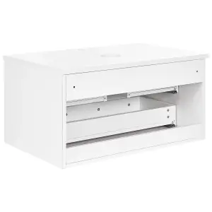 Bathroom Wall Mounted Cabinet 80 x 52 cm White ALIZRA