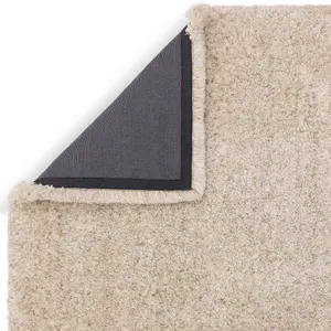 Beige Luxurious , Modern , Plain , Shaggy Easy to Clean Rug for Living Room, Bedroom - 160cm X 230cm