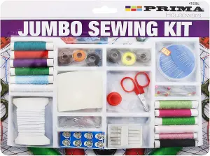 Jumbo Sewing Repair Kit 50+ Pcs Threads Needles Scissors Dressmaking Home Art Crafts Diy