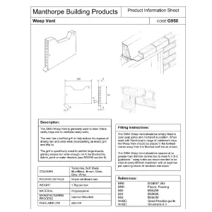 10 x Brick Weep Vents Clear/Natural Ventilation Cavity Wall Vent Garden Wall