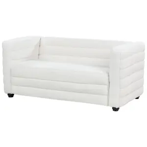 2 Seater Boucle Sofa Off-White HOFN