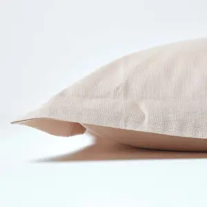 Homescapes Natural Linen Oxford Pillowcase, Standard