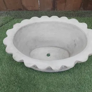 Stone Cast Oval Shaped Planter Pot