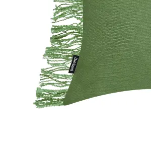 Set of 2 Cushions MABA Cotton Solid Green