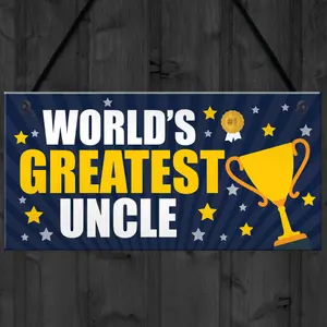 Greatest Uncle Gift Hanging Plaque Uncle Birthday Christmas Gift For Him From Niece Nephew