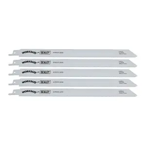 Reciprocating Saw Blade 250mm Length 14tpi Bi Metal Pack of 5 by Ufixt