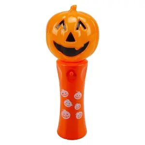 Halloween Flashing Wands Accessory Hallows Party, Trick or Treat 18.5cm Pumpkin