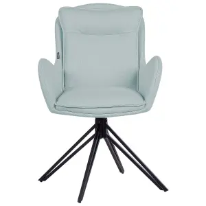 Set of 2 Chairs AVELAR Mint Green