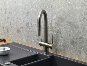 Clearwater Toledo Kitchen Mixer Filter Pull Out Tap Filtered Water & Cold & Hot Brushed Nickel PVD - TO2BN