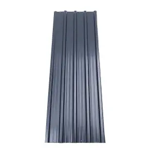 12pcs Steel Corrugated Panels Metal Panels for Outdoor Roofing Sheet, Grey