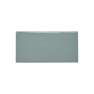 Johnson Tiles Veneto Blue Gloss Ceramic Indoor Wall tile, Pack of 50, (L)200mm (W)100mm