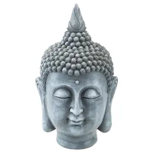 Zen Garden Buddha Head 12 Inch Ornament