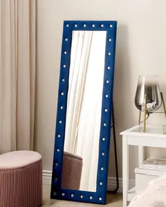 Standing Mirror ANSOUIS Velvet Navy Blue