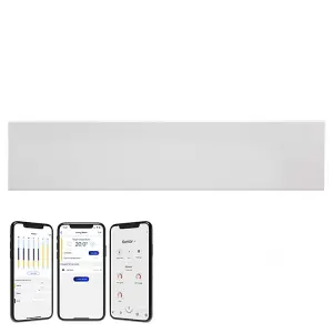 Adax Neo Wifi Low Profile Electric Panel Heater, Wall Mounted, 800W, White