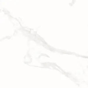 Lacey Polished White Marble Effect Porcelain Wall & Floor Tile - Pack of 38 Tiles, 13m² - (L)600(W)600mm