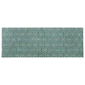 JVL Mega Runner Mat 57 x 150 cm, Geo Hex