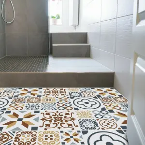 Azulejo Tiles Melange Self-adhesive kitchen, bathroom, home floor sticker