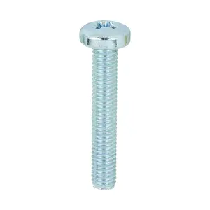 TIMCO Machine Pan Head Silver Screws - M5 x 30