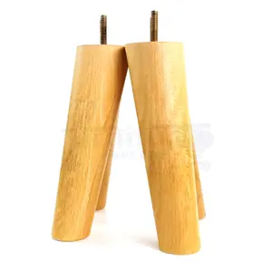 Wood Legs Oak Stain 180mm High Set Of 4 Replacement Angled Furniture Legs Set Of 4 Sofas Chairs Stools M8